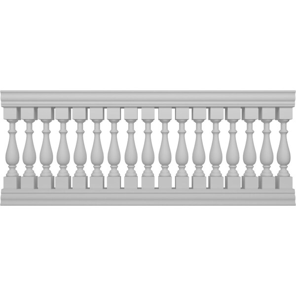 Ekena Millwork Traditional Balustrade Railing Kit Style N (5 7/8" On-Center Spacing to Pass 4" Sphere Code) BALK41X096TRN - main